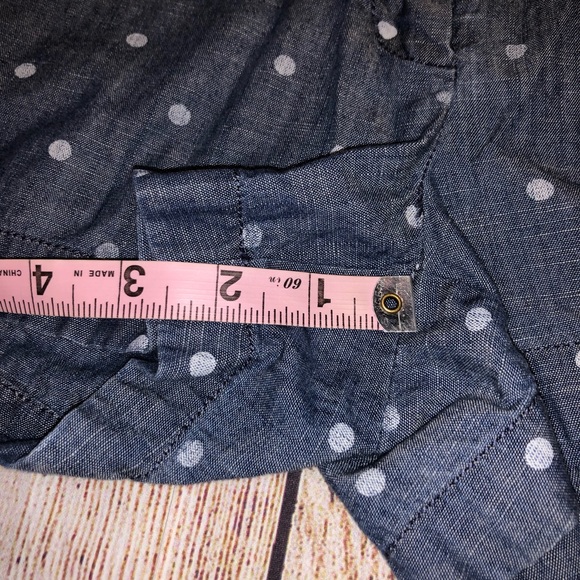 Polkadot Chambray J. Crew Factory Shorts - Picture 3 of 7